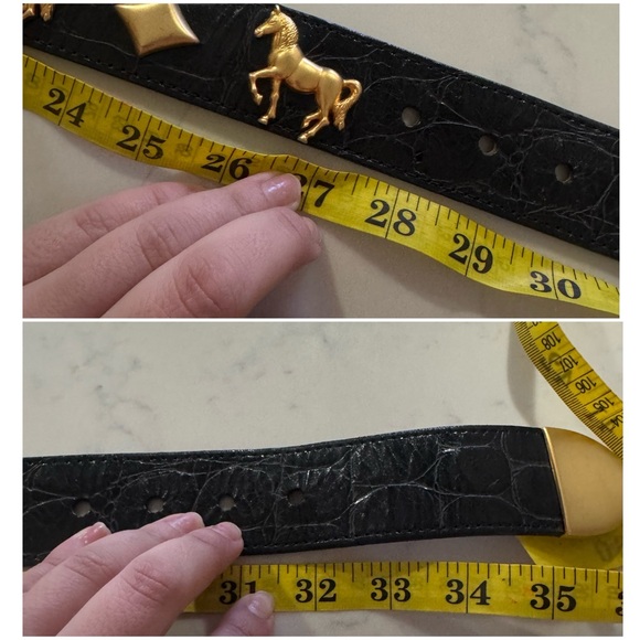 Streets Ahead Black and Gold Horse Belt - Picture 16 of 16